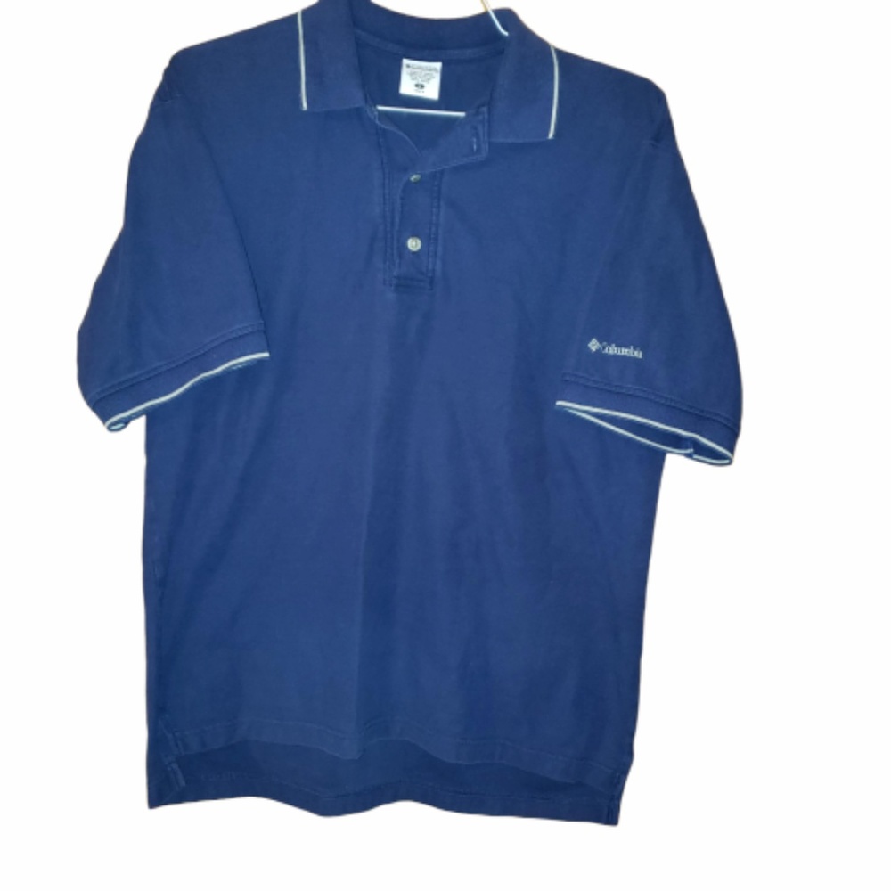Columbia Navy Blue Short Sleeve Polo Shirt